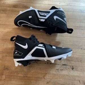 Nike Alpha Menace Pro 3 Mid Football Cleats Men's Black Size 11 CT6649-001